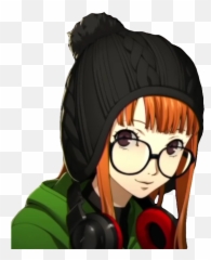 And Now Beanie Futaba I Know The Pom Part Of - Futaba Beanie Png,Beanie Transparent