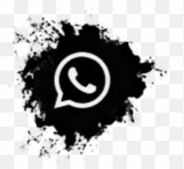 Whatsapp Black Sticker By Mila - Icones Social Media Black png