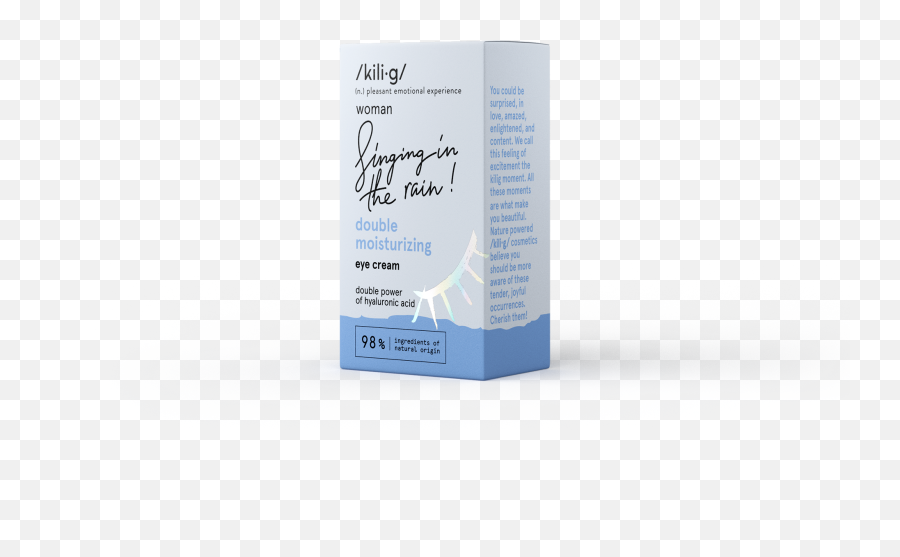 Kilig Woman Double - Effect Moisturizing Eye Cream 15ml Label Png,Rain Effect Png