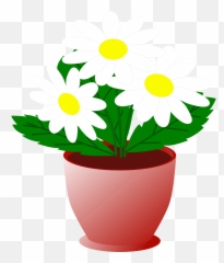 Clipart - Png Clipart Transparent Plant Pot Transparent Background Png,Daisies Png
