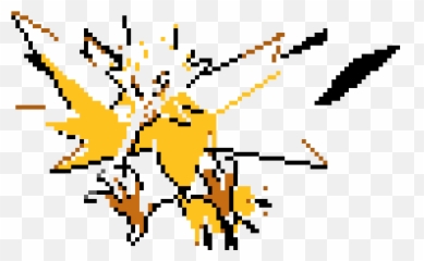 Zapdos Pixel Art - Pixel Art Pokemon Zapdos Png,Zapdos Png