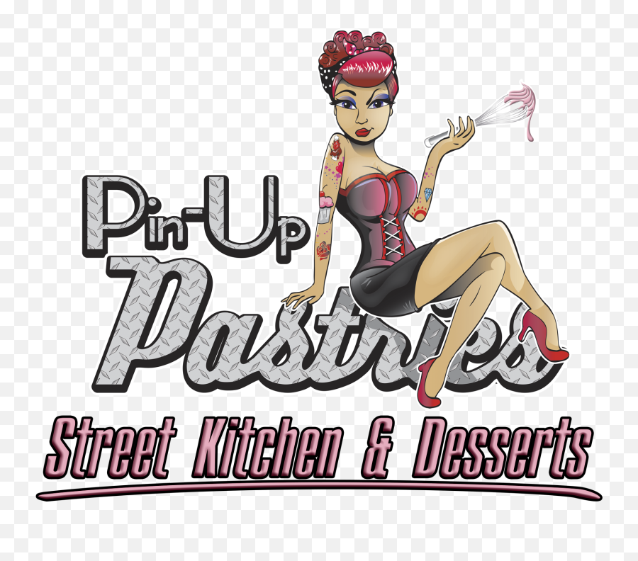 Download Pin Up Pastries Tucson - Cartoon Hd Png Download Logos Para Tortasvintage Con Chica,Pin Up Girl Png