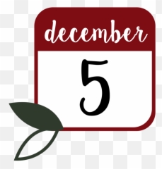 December - December 5th Png,December Png