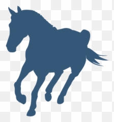 Transparent Png Svg Vector File - Cantering Horse Silhouette