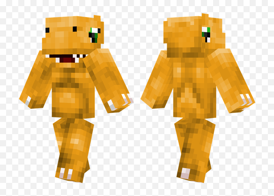 Minecraft Skin Agumon Png Image With No - Minecraft Skin Agumon,Agumon Png