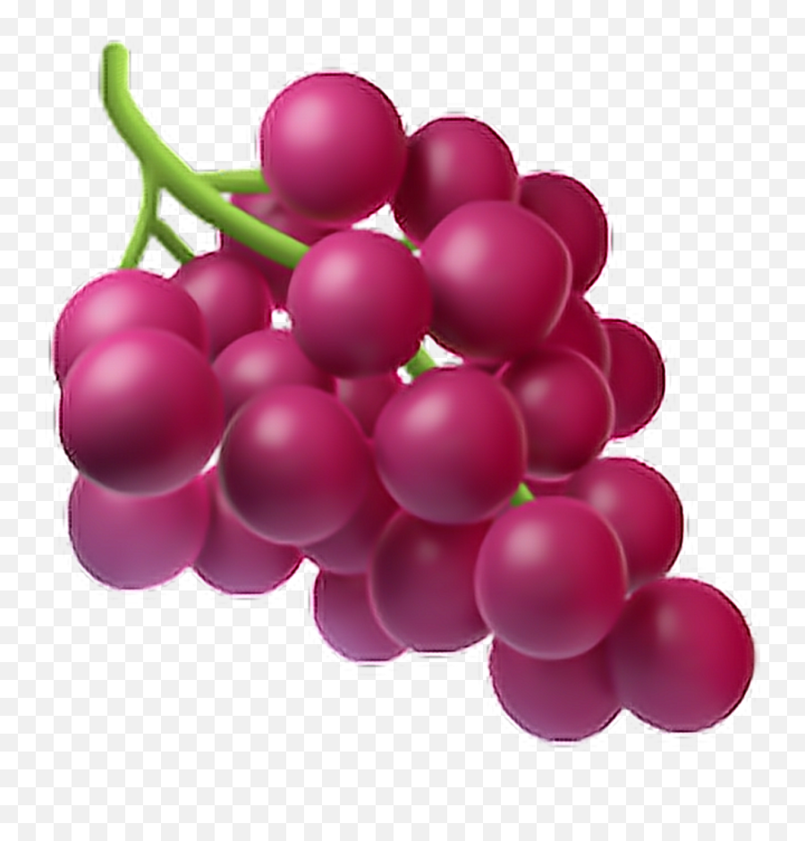Grapes Clipart Purple Apple Transparent - Fruit Emojis Png,Grapes Transparent
