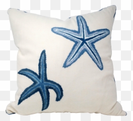 20 Linen Starfish Accent Pillow - Decorative Png,Blue Starfish Logo