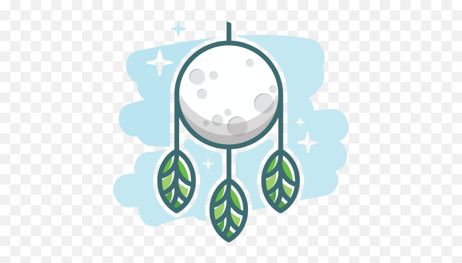 Moon Dreamcatcher Logo Design - Dot Png,Dream Catcher Logo