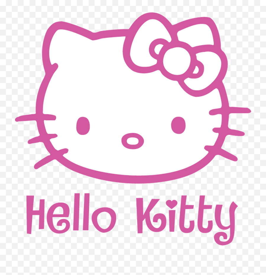 Hello Kitty Logo Wallpaper - Hello Kitty Decal Png,Hello Kitty Logo