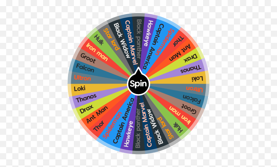 Which Marvel Character Are You Spin The Wheel App - Spin The Wheel Brawl Stars Png,Drax Png