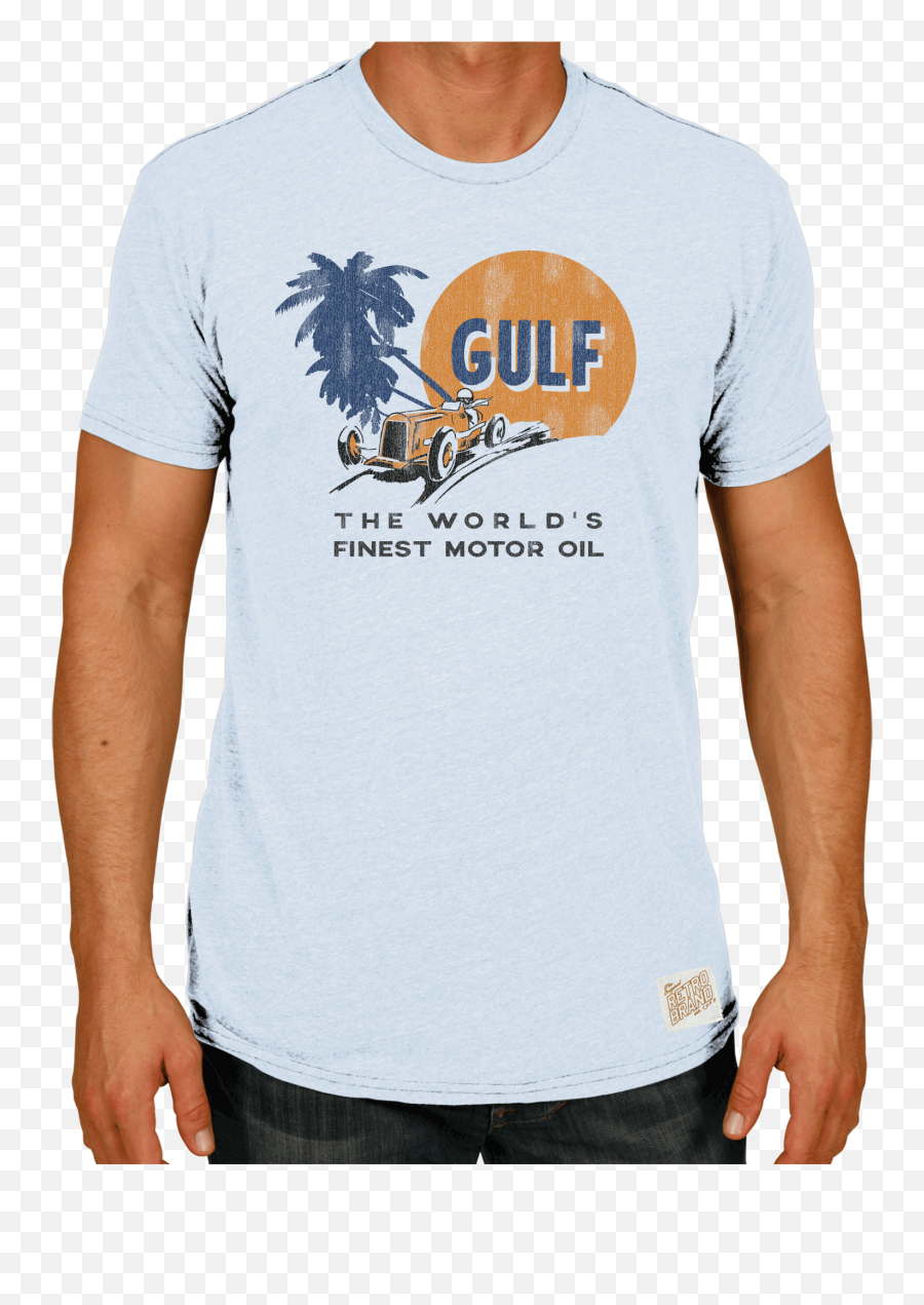 Old Gas Stations Gulf Racing - Northwestern T Shirt Png,Gulf Oil Logo