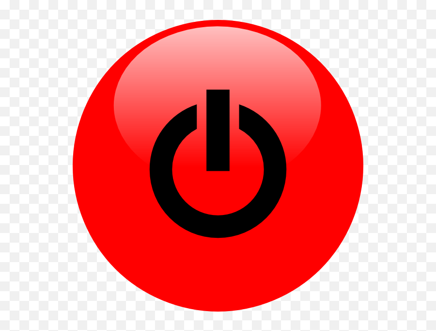 Power Red With Black Icon Clip Art - Vector Red Logout Icon Png,Power Icon Png