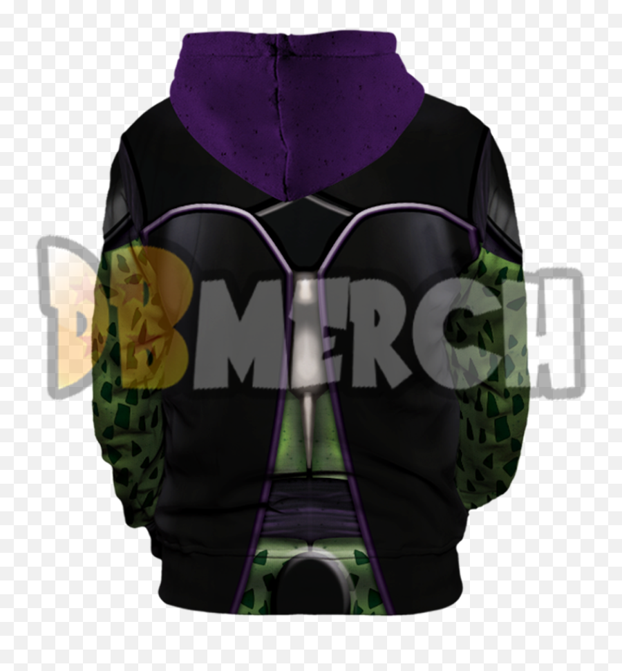 Dbmerch Perfect Cell Armor Hoodie - Hooded Png,Perfect Cell Png