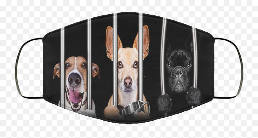 Dogs Behind Bars In Jail Prison Face Mask - Assassins Creed Valhalla Face Mask Png,Prison Bars Transparent