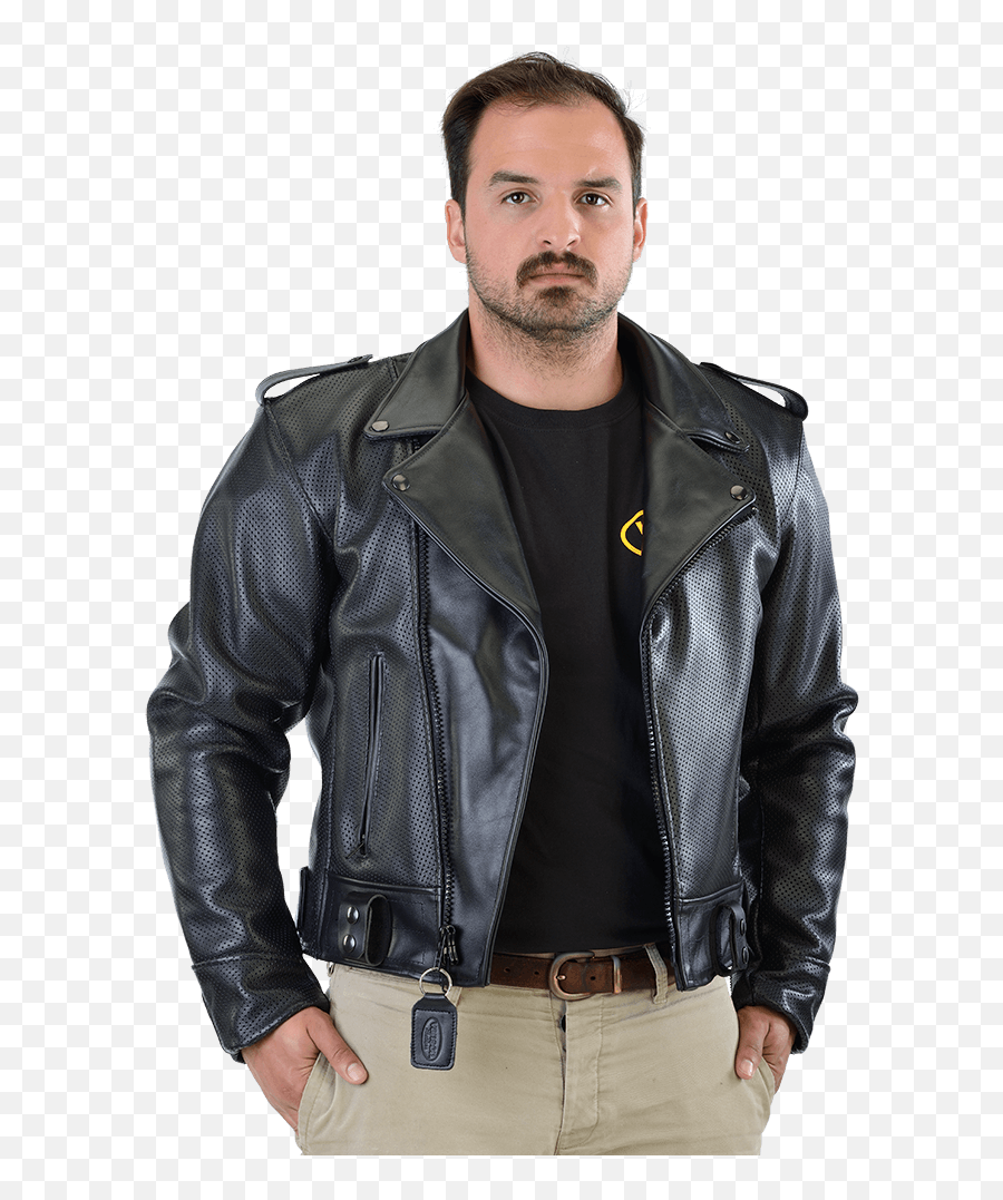 Properf Force Motor - Man Png,Icon Leather Motorcycle Jackets