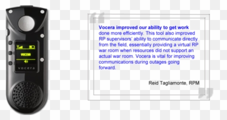State Of The Art 9 Vocera Badge - Portable png