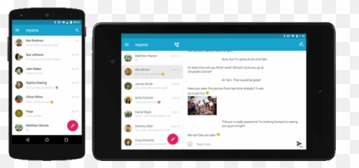 Material Design Has Come To Mysms Blog - Tablet png