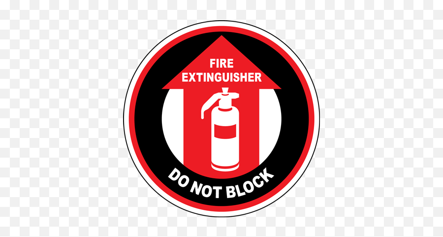 Dont Block Fire Exit Floor Sign - Do Not Block Fire Extinguisher Png,Rate Of Fire Icon