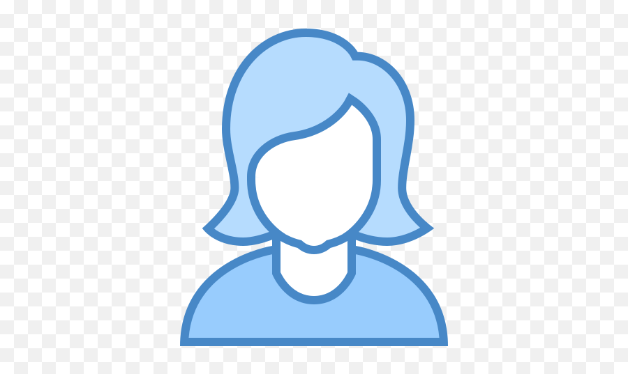Businesswoman Icon In Blue Ui Style - Add User Female Icon Png,Business Woman Icon