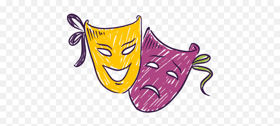Theatre Graphics To Download - Mascaras De Teatro Png,Theatre Mask Icon