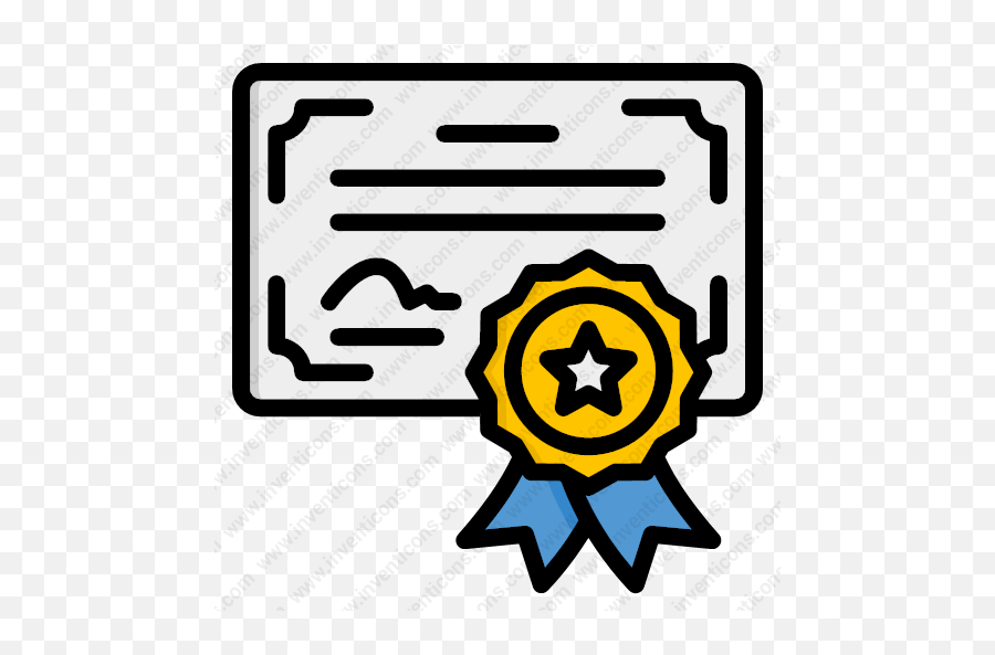 Download Certificate Vector Icon Inventicons - Language Png,Certifications Icon