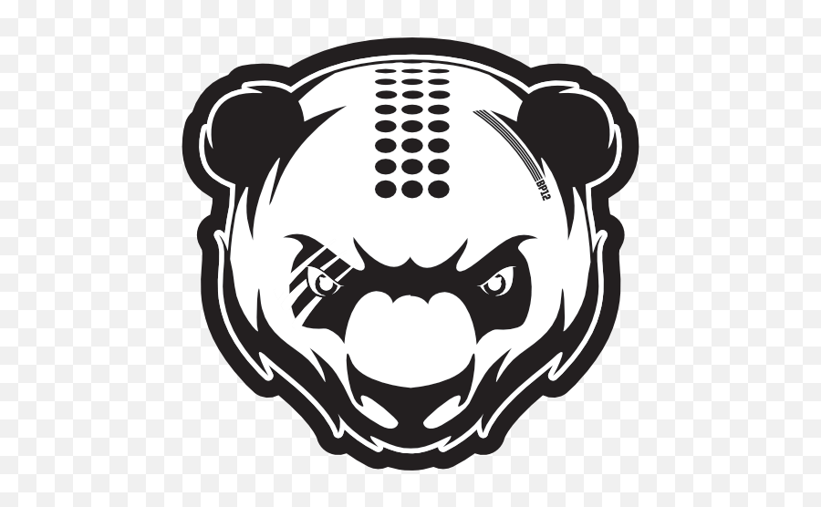 Large Bad Panda Custom - Cut Sticker Dot Png,Angry Bear Icon
