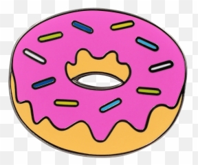 Simpsons Donut Transparent Free Png - Clip Art