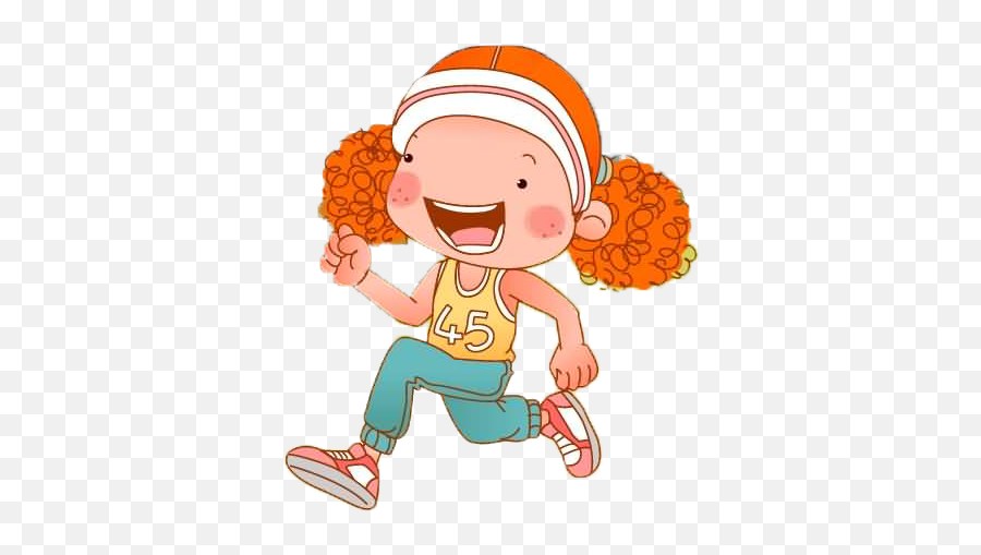 Download Happy Apple Running Clipart - Animated Girl Running Png,Running Clipart Png