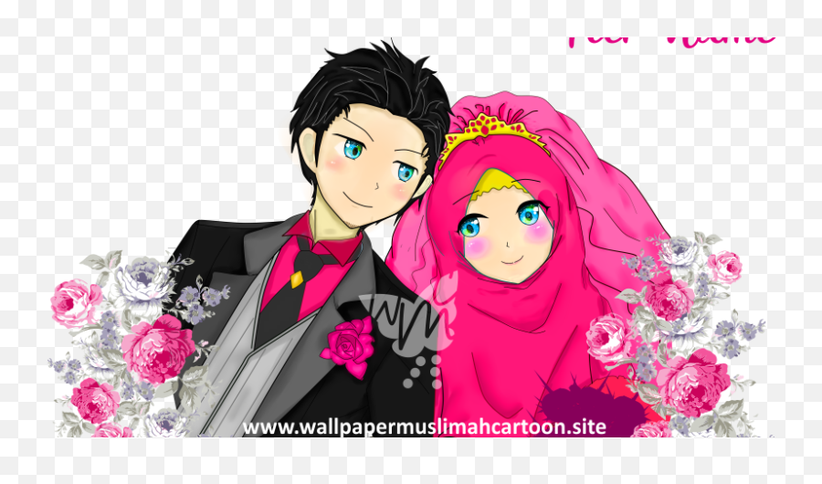Cartoon Flower Images Free Download Clip Art - Webcomicmsnet Wedding Muslim Cartoon Couple Png,Flower Cartoon Png