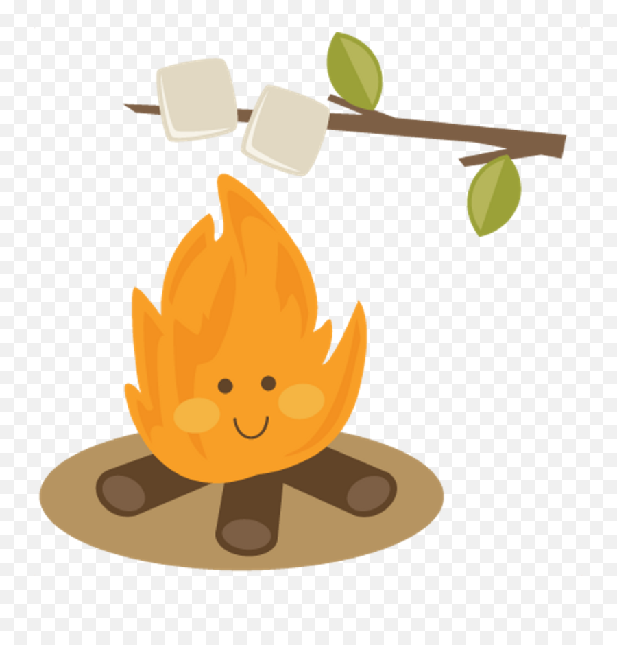Bonfire Png - Cute Camping Clipart,Campfire Transparent Background