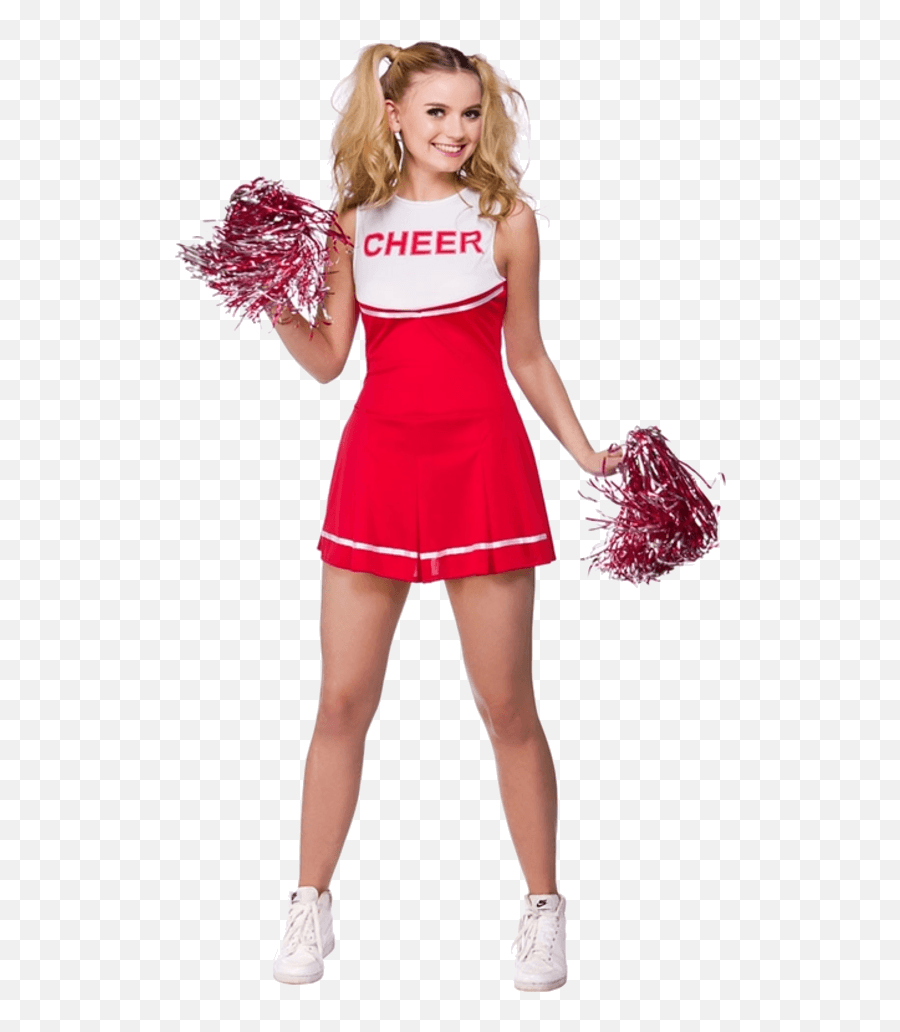 Adult High School Cheerleader Costume Red - Cheerleader Costumes For Girls Png,Cheerleaders Png