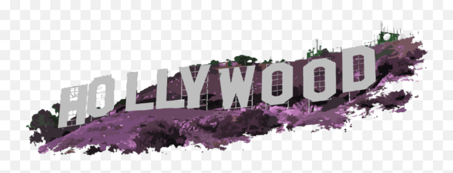 Hollywood Sign Clipart Transparent - Hollywood Sign Png,Hollywood Sign Transparent