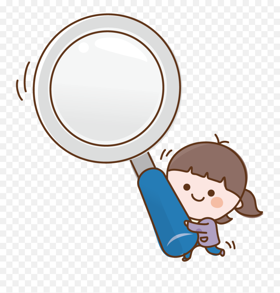 Clipart Computer Magnifying Glass - Anime Magnifying Glass Magnifying Glass Png Cartoon,Magnifying Glass Transparent Background