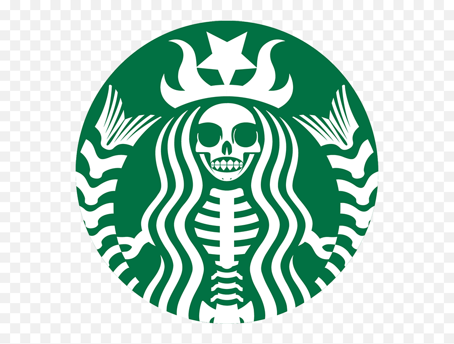 Download Skeleton Starbucks Logo Png - Starbucks Logo Png,Starbucks Logo Png