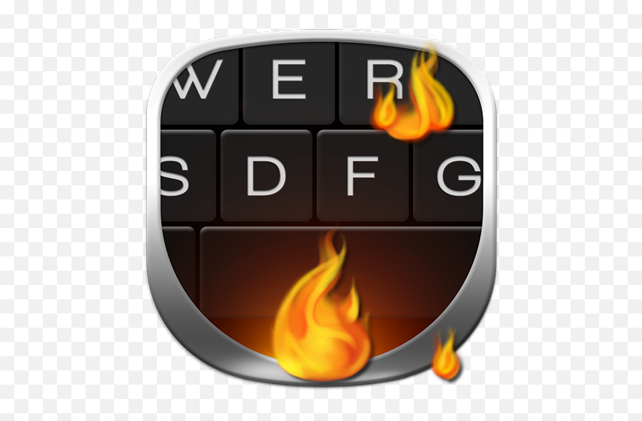 Fire Emoji Keyboard - Flame Png,Fire Emoji Transparent