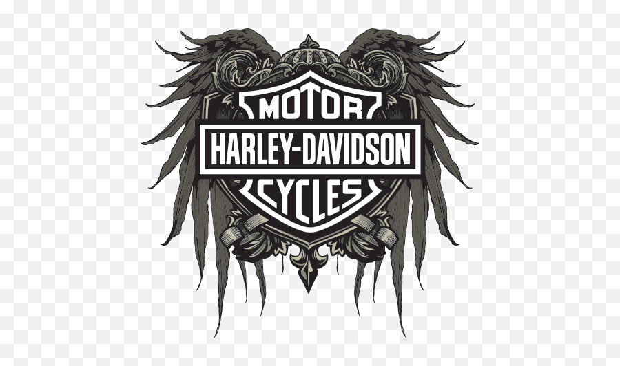 Printed Vinyl Harley Davidson Cycles Emblem Stickers Factory - Harley Davidson Vinyl Sticker Png,Harley Davidson Wings Logo