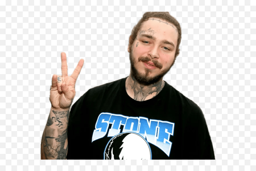 Post Malone Png Transparent Peace Sign Background