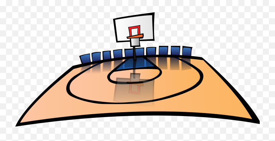 Basketball Court Clip Art - Basketball Court Clipart Png,Basketball Clipart Png
