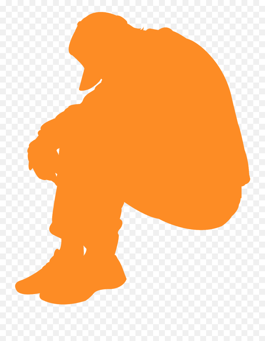 Sad Man Silhouette - Sad Man Silhouette Png,Sad Man Png