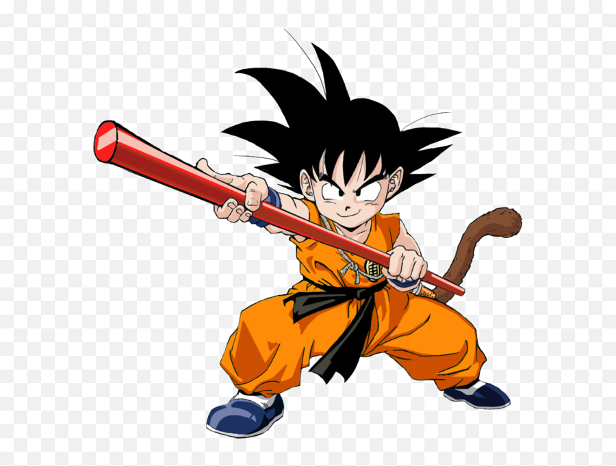 Goku Clipart Psd - Kid Goku White Background Png Download Kid Goku Stick,Goku Transparent Background