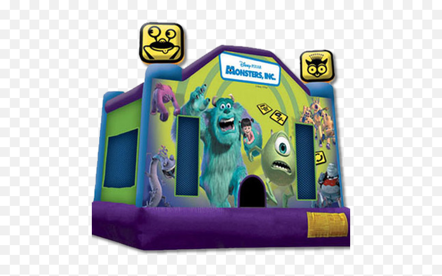 Monsters Inc Bounce House Rental Coss - Jumpers Monster University Party Accessories Png,Bounce House Png