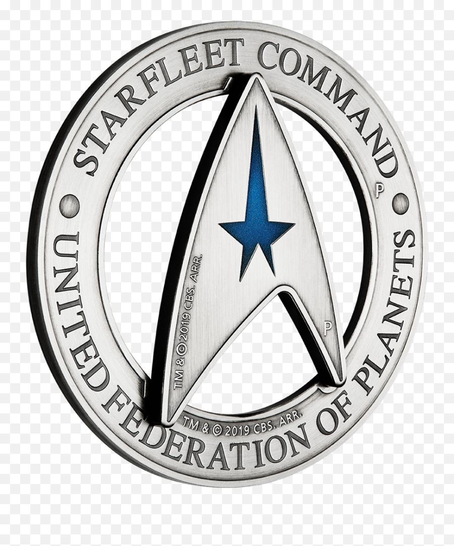 2019 3oz Tuvalu Star Trek Starfleet - United States Marine Corps Training And Education Command Png,Star Trek Logo Png