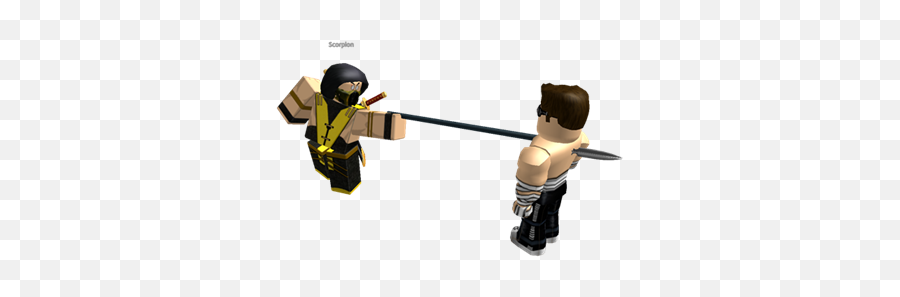 Mkx Scorpion Vs Johnny Cage - Roblox Figurine Png,Johnny Cage Png