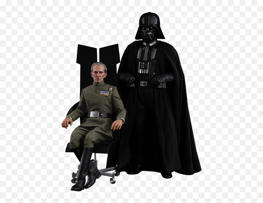 Darth Vader Helmet - Grand Moff Tarkin And Darth Vader 16 Darth Vader Tarkin Hot Toys Png,Darth Vader Helmet Png