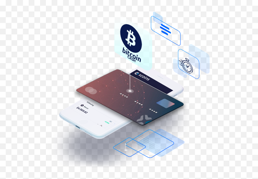 A Safe U0026 Easy Way To Buy Bitcoin Cash Online - Xcoinscom Credit Card Png,Bitcoin Cash Logo Png