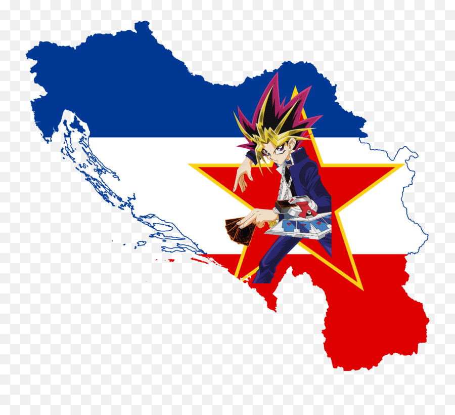 Yu - Giohslavia Animemes Yugoslavia Map Flag Png,Yugioh Png