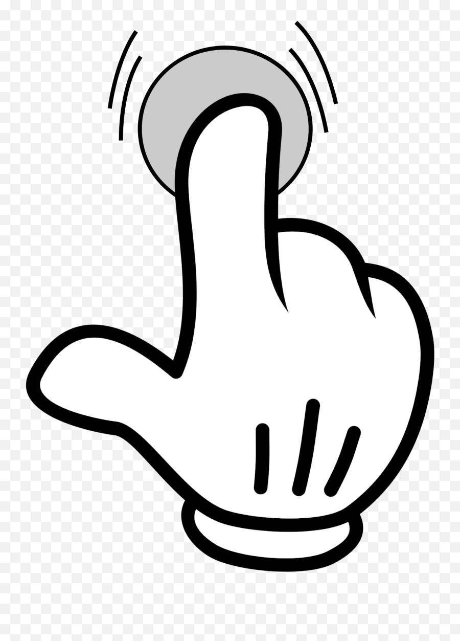 Index Finger Pointing Hand Computer - Pointing Hand Cartoon Png,Hand Pointing Png