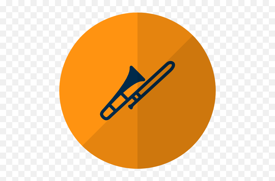 Trombone Musical Instrument Free Icon Of - Trombone Logo Png,Trombone Png