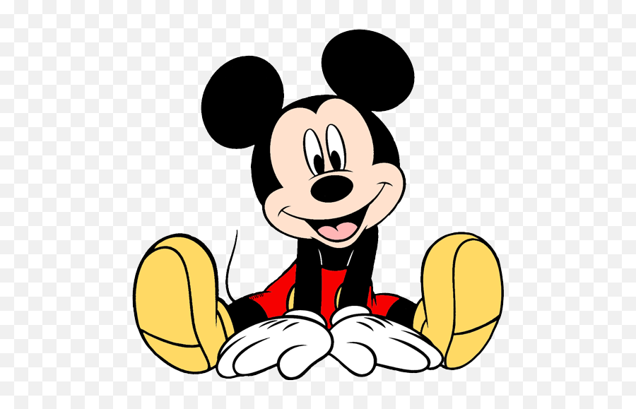 Cartoon Mickey Mouse Sitting Png Clipart