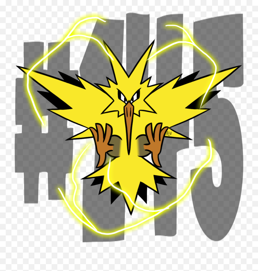 Zapdos Pokemon Pokemonaday Artists - Thunderbird Pokemon Logo Png,Zapdos Png